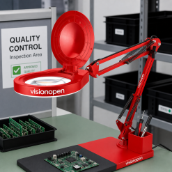 Visionopen TouchBright 5X — Touch-Dimmer Illuminated Desktop Magnifier