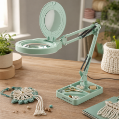 Visionopen ClampArm 5X LED — Clamp-Mount Desk Magnifier
